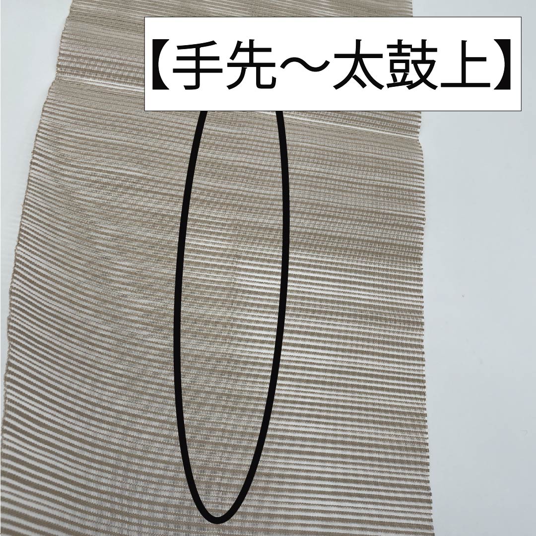 名古屋帯 灰白色色（かいはくしょくいろ） 夏帯 すくい織 抽象模様 帯丈376cm 正絹 Sランク ポイント柄 カジュアル ベージュ系 1124008662325 開き仕立て