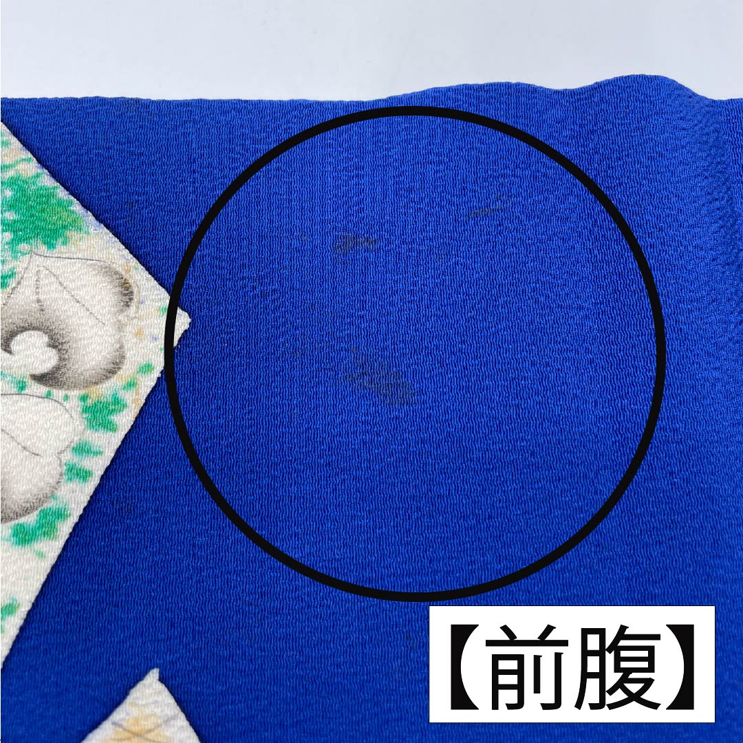 リサイクル着物】名古屋帯 濃桔梗色（こいききょういろ） 染め帯