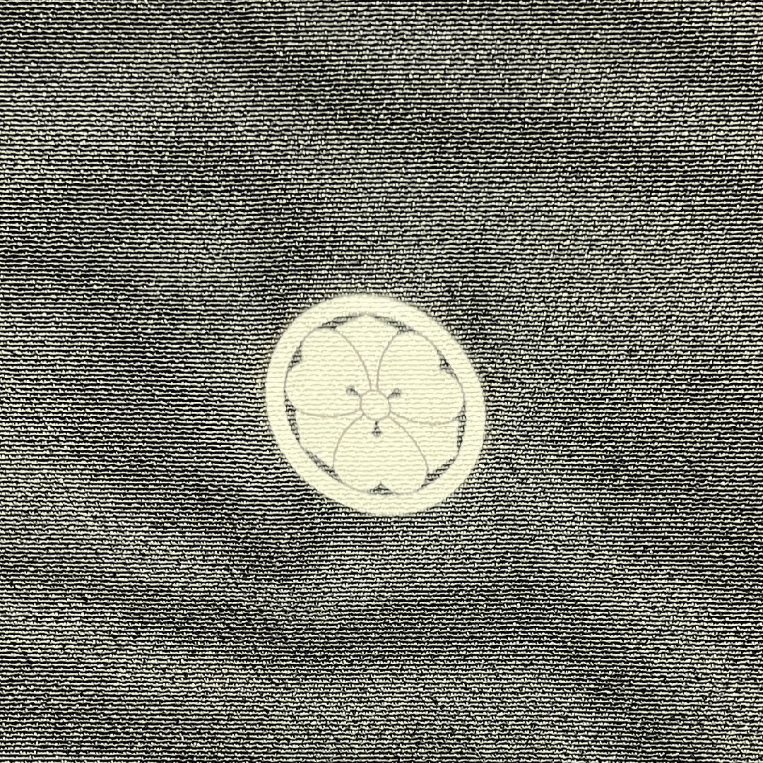 黒留袖 身丈155cm 裄丈61.5cm 袷 京友禅 吉祥文様 丸に剣片喰 正絹 Aランク 五つ紋 黒系 1111000913310