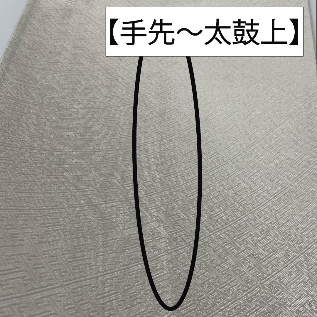 袋帯 正絹 Aランク 牡丹 留袖用 紗綾型 帯丈440cm ポイント柄 フォーマル 白系 1123015293311