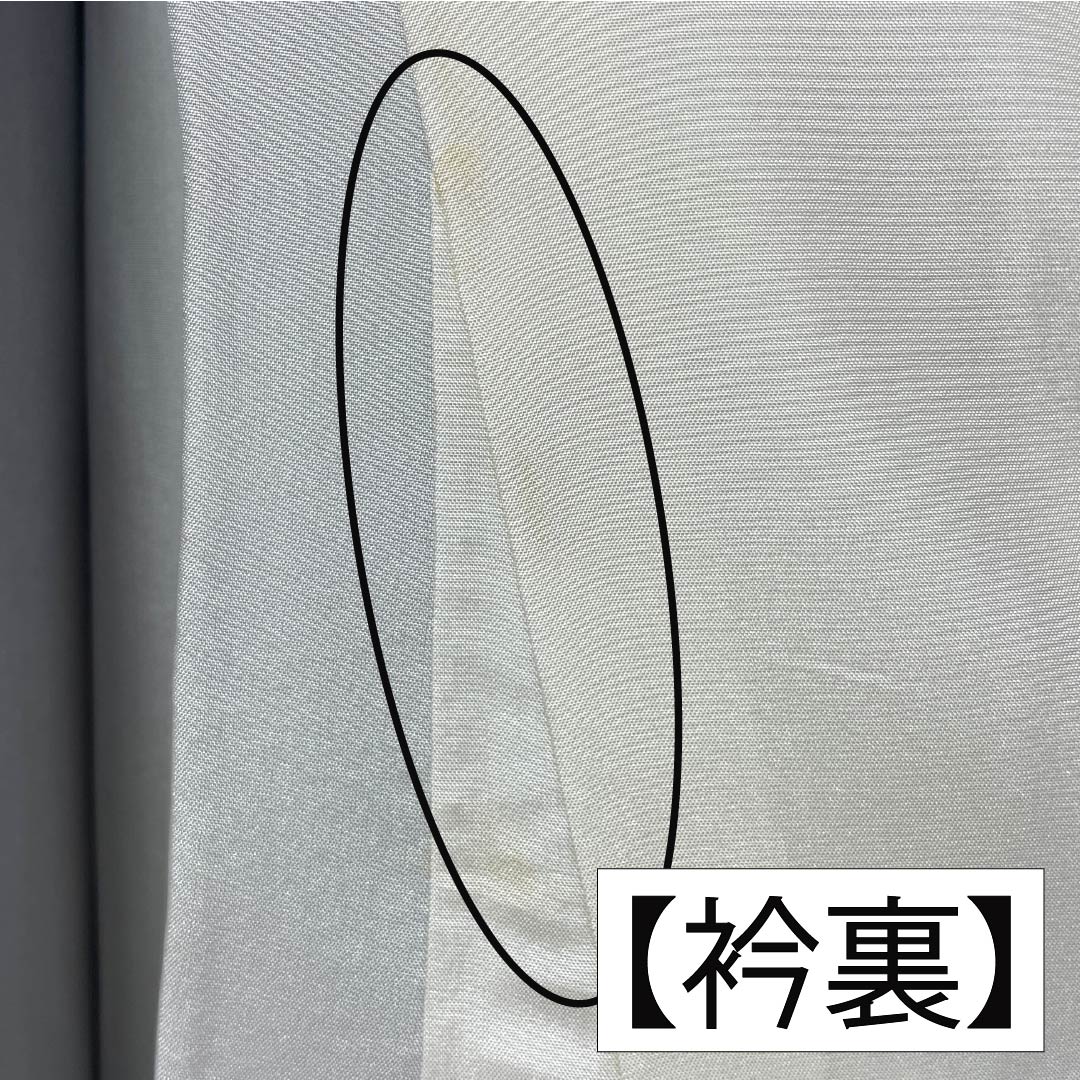 小紋 正絹 身丈160cm 裄丈64.5cm 袷 燻銀色（いぶしぎんいろ） タタキ染 しつけ糸付き Sランク グレー系 1115005842422