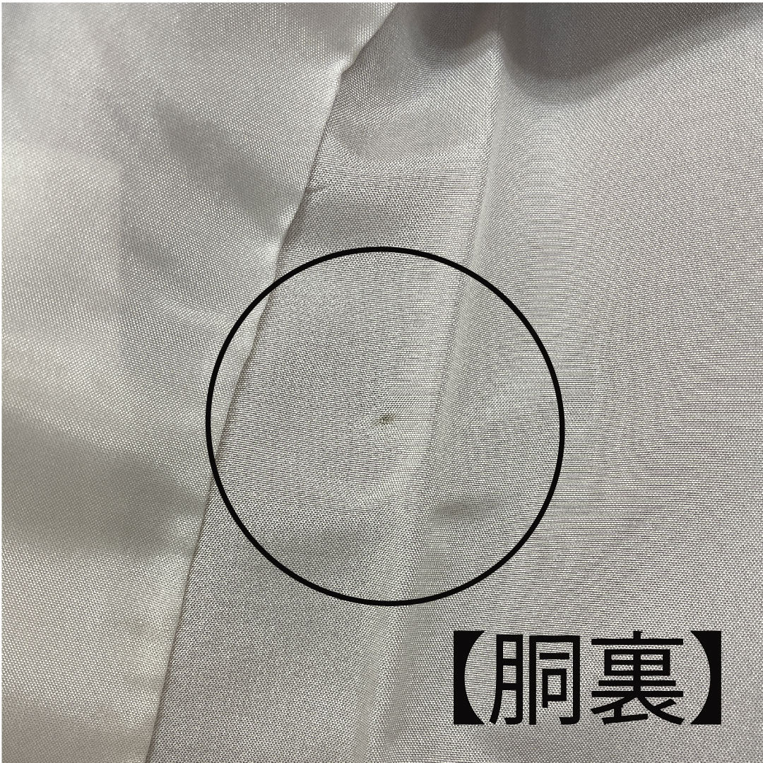小紋 身丈157cm 裄丈63cm 袷  江戸小紋 六谷博臣 霞に花  正絹 Sランク 緑系 1115000692319