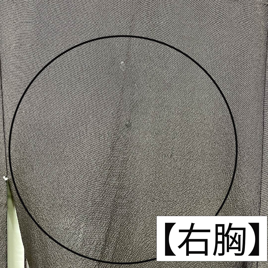 Furisode Kimono (long-sleeved kimono) made of pure silk, rank B, length 173.5cm, sleeve length 69.5cm, lined, ink-colored (sumi-iro) Kyoto Yuzen pattern, ball design, gray tones, product number 1113002744622