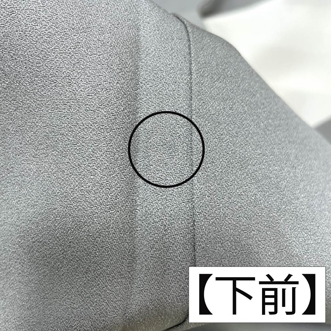 訪問着 正絹 Aランク 袷 身丈153cm 裄丈63.5cm 魚肚白色（ぎょとはくいろ） 京友禅 金駒刺繡 貝合わせ 吉祥文様 万寿菊 グレー系 1112007433222