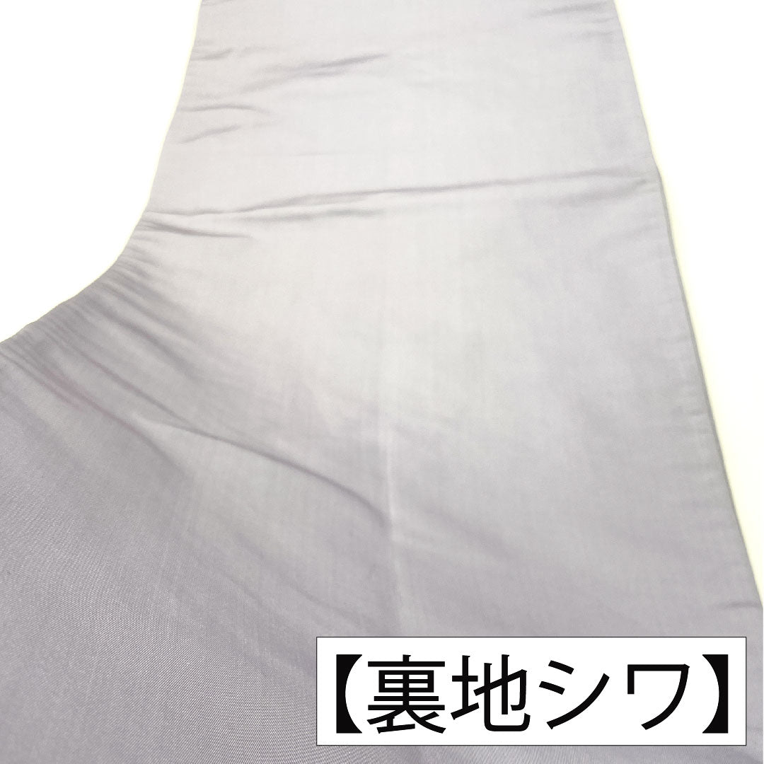 袋帯 正絹 Aランク 白藤色（しらふじいろ） 唐織 桜 梅  帯丈424cm ポイント柄 フォーマル 紫系 1123016073320