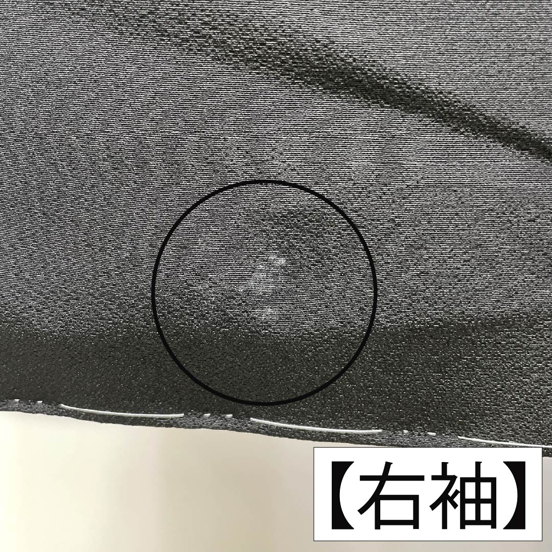 黒留袖 正絹 Aランク 身丈155.5cm 裄丈66.5cm 袷 京友禅 五つ紋 丸に木瓜 吉祥文様 金駒刺繡 鶴 五つ紋 黒系 1111001953310