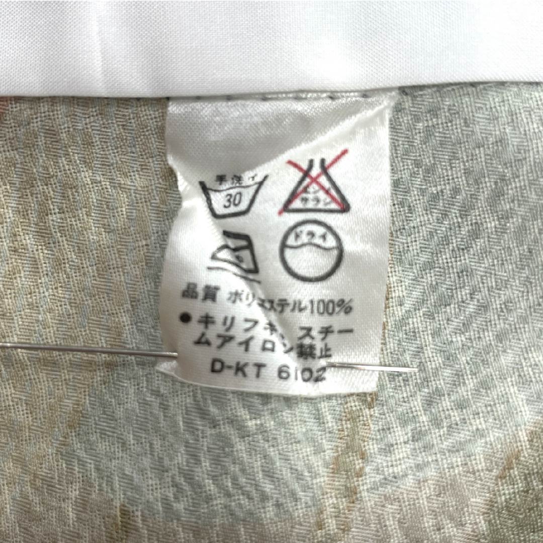 小紋 ポリエステル 身丈166cm 裄丈66cm 単衣 消炭鼠色（けしずみねずみいろ） 洗える着物 抽象柄 Aランク グレー系 1115005113522