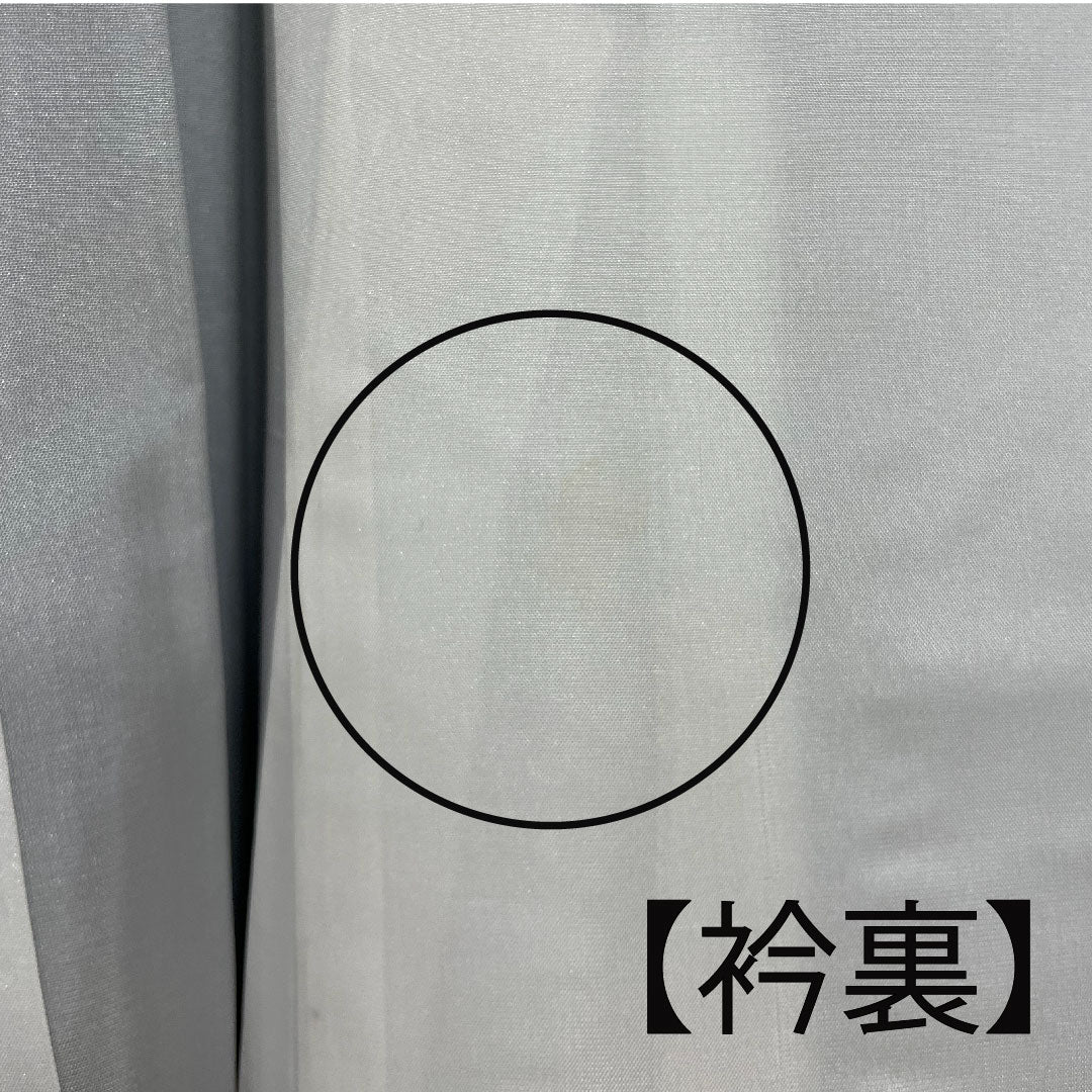 大島紬 身丈159.5cm 裄丈64cm 緯総絣 蔦模様 正絹 Aランク 袷 紺系 1116001823318