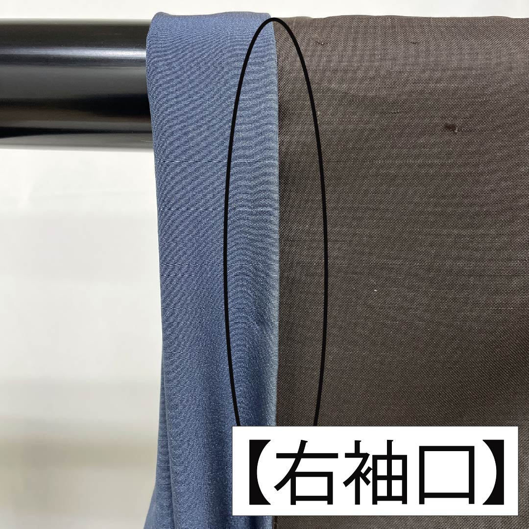 紬 正絹 Aランク 身丈155cm 裄丈62.5cm 黒鼠色（くろねずいろ） 本場大島紬 一元絣 7マルキ 袷 黒系 1116004133310