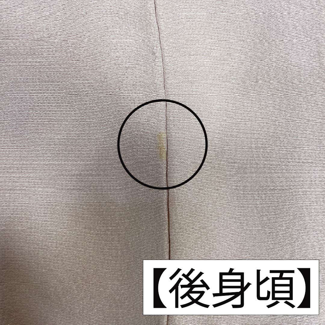 訪問着 正絹 Aランク 単衣 身丈167cm 裄丈68.5cm 翁茶色（おきなちゃいろ） 京友禅 鳥 菊花 ピンク系 1112006103513