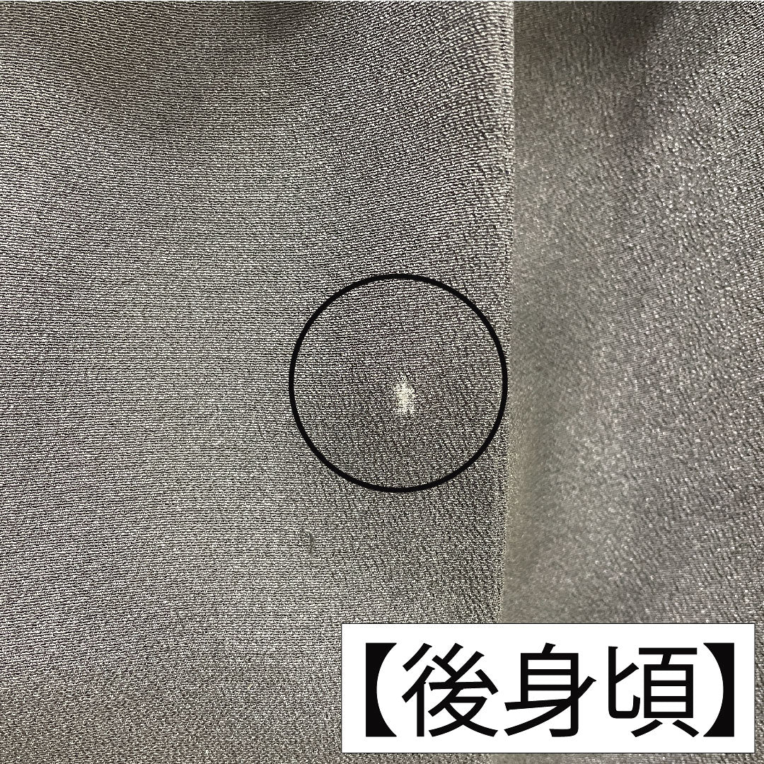 Black formal kimono, pure silk, length 164.5cm, sleeve length 63cm, lined, Kyoto yuzen, wave, fan, plum, five crests, five-three paulownia, A rank, black, 1111001523410