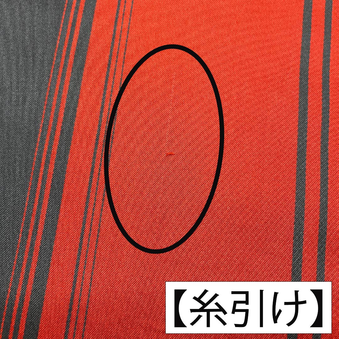 半幅帯 ポリエステル Aランク 黒色（くろいろ） 蘇芳色（すおういろ） 薔薇 縞 リバーシブル 帯丈394cm グレー系 1125005513322