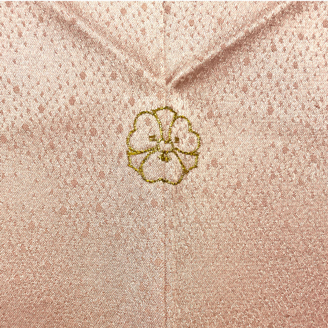 訪問着 袷 身丈157cm 裄丈64cm 退紅色 人間国宝 福田喜重 刺繍 人物模様 正絹 Sランク ピンク系 1112001892313