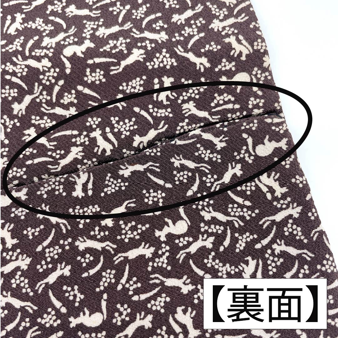 半幅帯 正絹 Aランク 臙脂墨色（えんじずみいろ） 古典柄 帯丈288cm 紫系 1125003023320