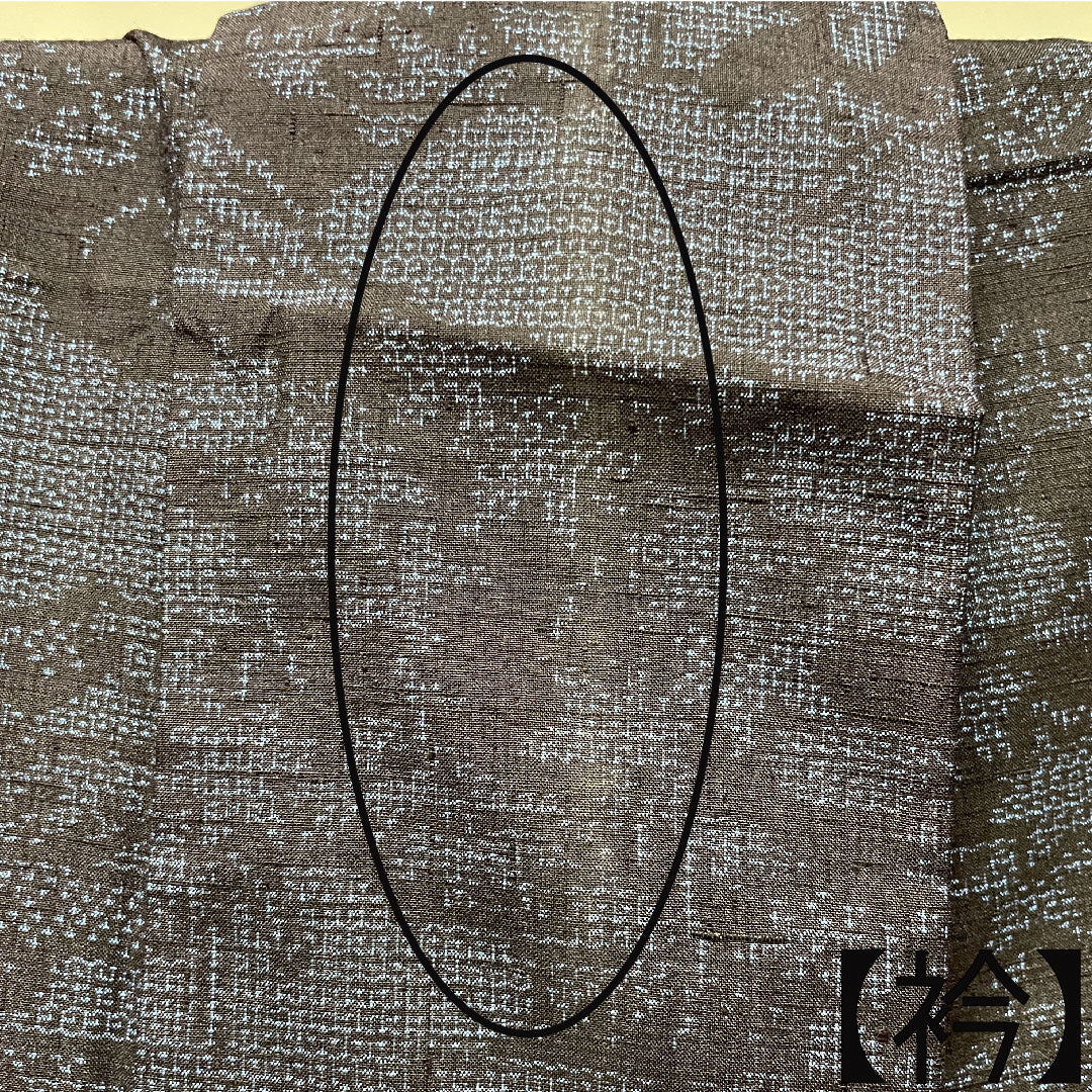結城紬 身丈164.5cm 裄丈64.5cm 重要無形文化財 本場結城 100亀甲 正絹 Aランク 袷 紺系 1116002853418