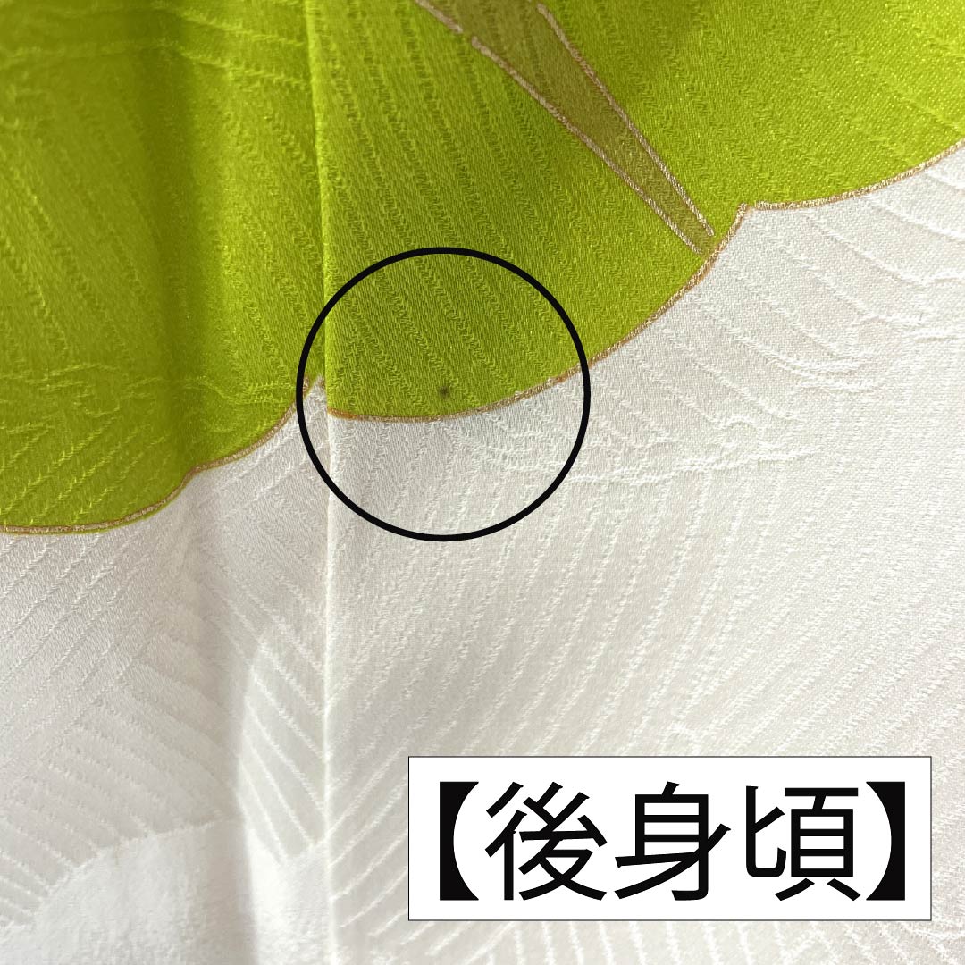 訪問着 正絹 Aランク 袷 身丈162cm 裄丈63.5cm 京友禅 松 菊 白系 1112006353411