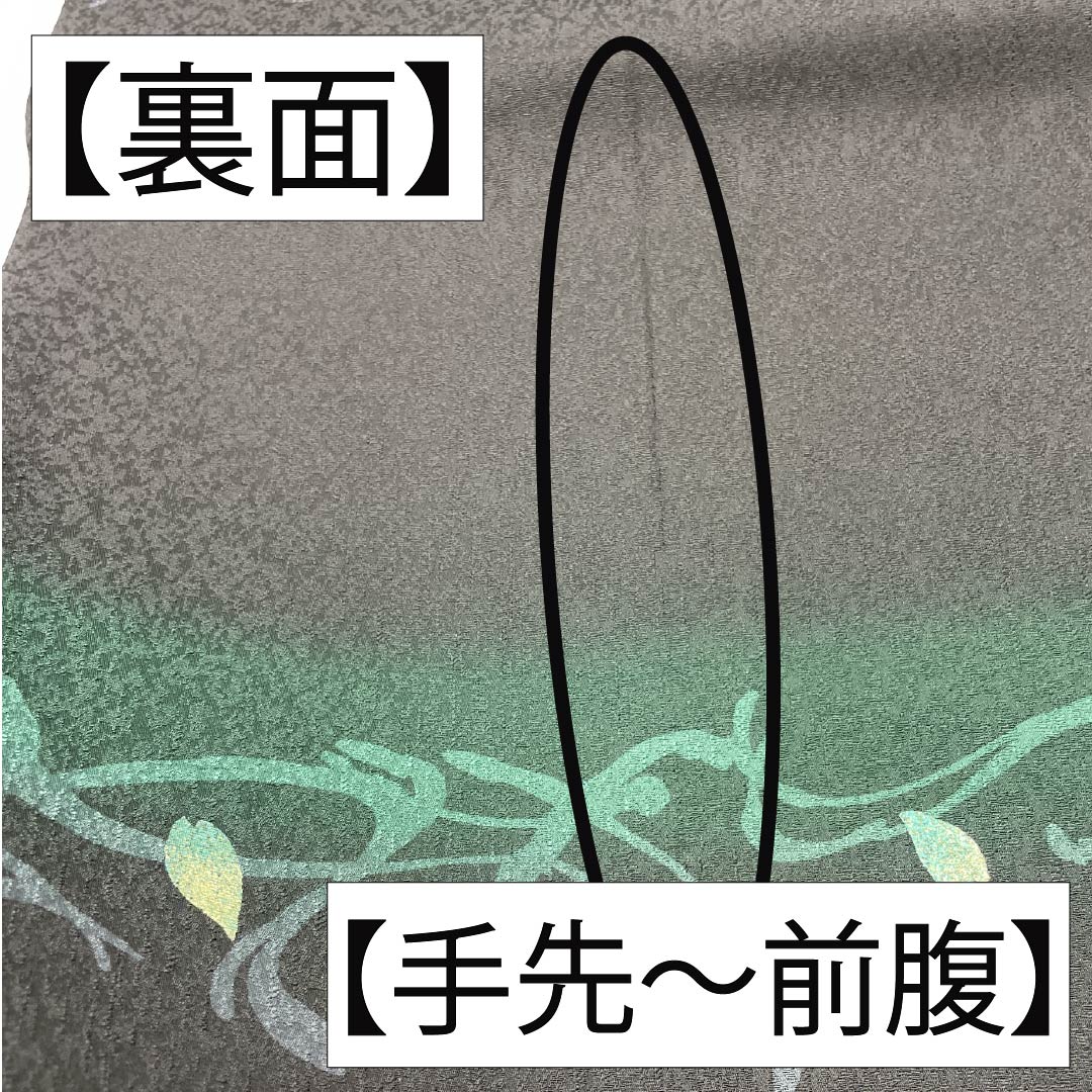 袋帯 正絹 光悦茶色（こうえつちゃいろ） 作家物 蔦の葉 染帯 帯丈526cm Sランク ポイント柄 カジュアル 茶系 1123012592414