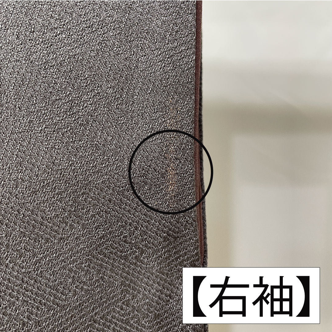 訪問着 正絹 袷 身丈164cm 裄丈63.5cm 藍鼠色（あいねずいろ） 部分絞り 桜 Aランク グレー系 1112005773422