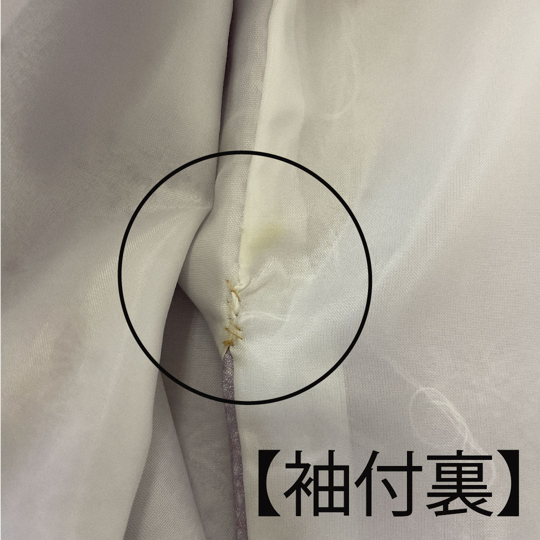 小紋 身丈158cm 裄丈65cm 袷  古典柄 洗える着物  ポリ Aランク 紫系 1115000983320