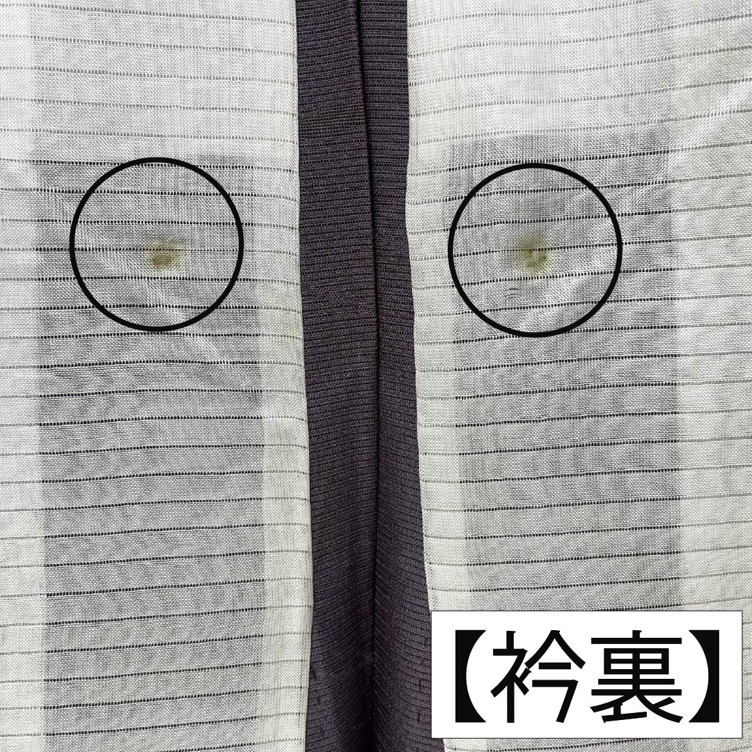 夏物 正絹 色無地 Bランク 身丈154cm 裄丈63cm 中滅紫色（なかのけしむらさきいろ） 露芝 絽 紫系 1132004464220