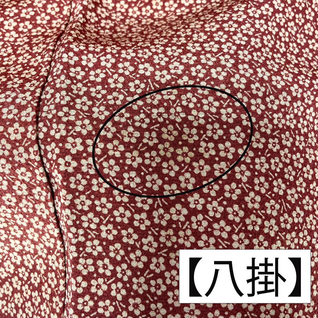 訪問着 正絹 Aランク 袷 身丈156.5cm 裄丈61.5cm 丁子茶色（ちょうじちゃいろ） 京紅型 吉祥文様 橙系 1112006253326
