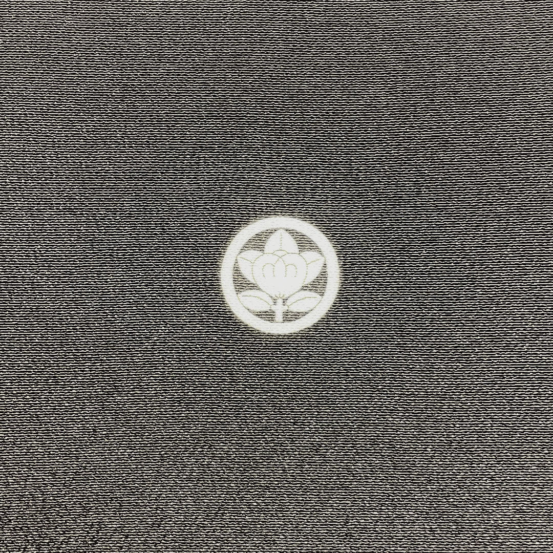 黒留袖 身丈161cm 裄丈64cm 袷 京友禅 吉祥文様 丸に橘 正絹 Aランク 五つ紋 黒系 1111000373410