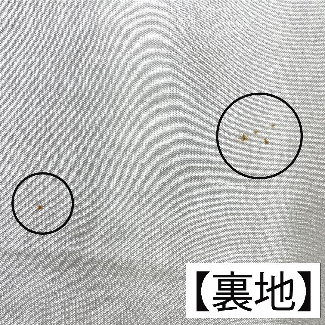 色無地 正絹 身丈163cm 裄丈64cm 蒼白色（そうはくしょく） 紬地 一つ紋 中陰五三桐 袷 Sランク 紫系 1114001812420