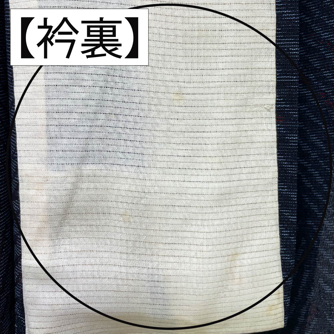 リサイクル着物】夏物 正絹 紬 Aランク 身丈156cm 裄丈67cm 抽象模様