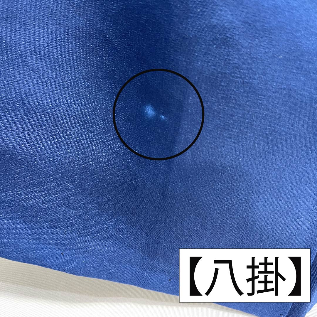 小紋 正絹 Aランク 身丈162.5cm 裄丈62.5cm 袷 濃紺色（のうこんいろ） 絞り 籠目 点  紺系 1115007353418