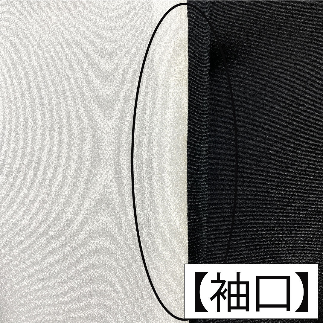 黒留袖 正絹 身丈154cm 裄丈65cm 袷 京友禅 鳳凰 束ね熨斗 五つ紋 片喰 Aランク 黒系 1111001583210