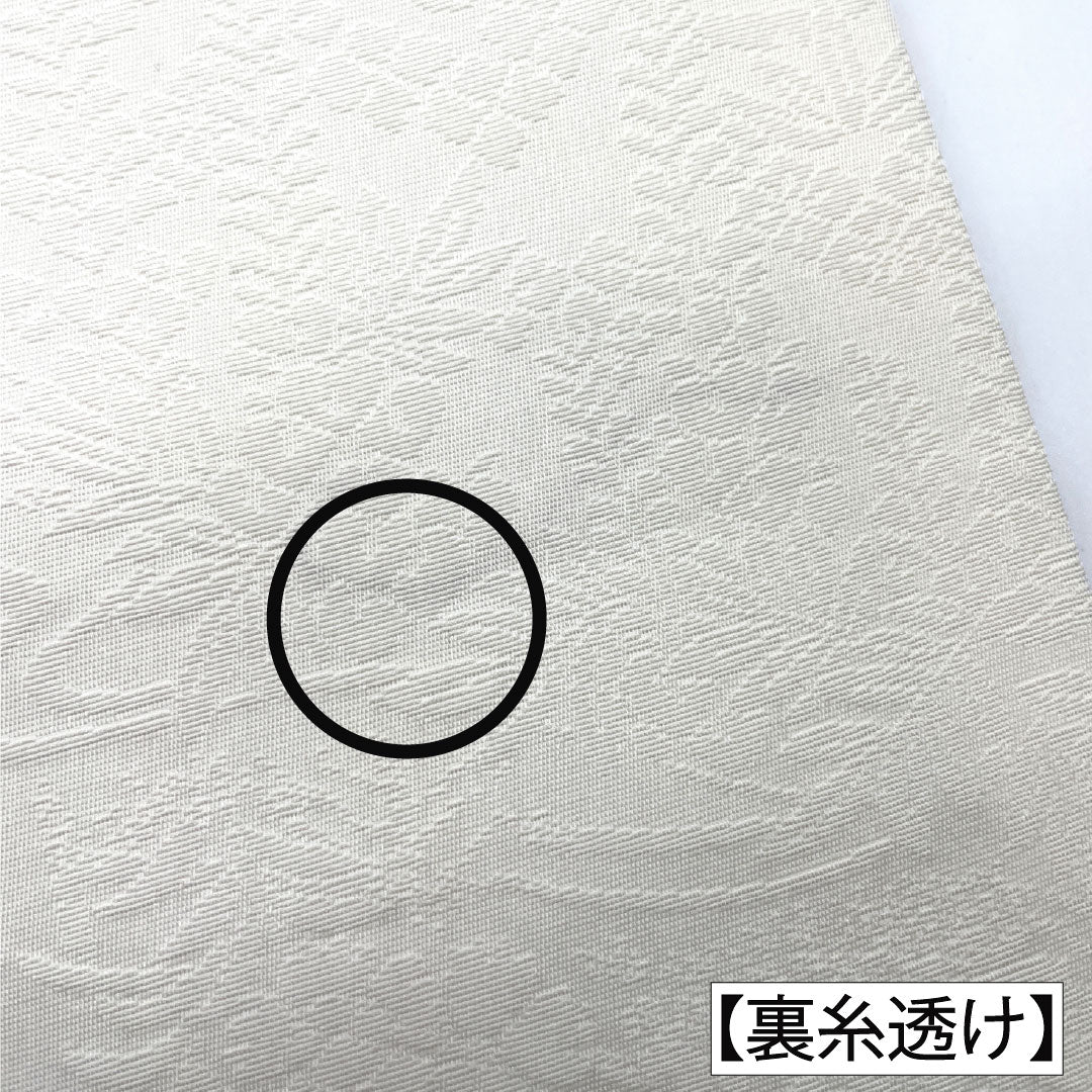 Fukuro Obi (Sash), Pure Silk, S-Rank, Nishijin-ori, Toyama Maki-e Design, Length 444cm, Six-Pass, Formal, Silver, Item Number 1123016982322