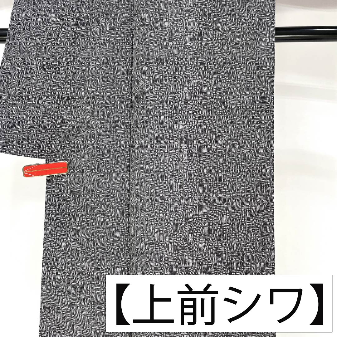 「縁」150ｃｍ～156ｃｍ 鮫 江戸小紋 訪問着 正絹 Ｆ１６６ 縁」150cm～156cm 鮫 江戸小紋 訪問着 正絹 F166の通販 by 縁