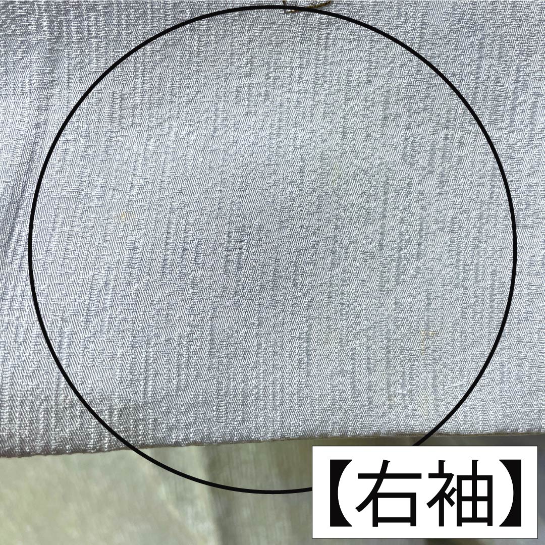 訪問着 正絹 Bランク 袷 身丈168cm 裄丈62cm 白銅色（はくどういろ） 蘇州刺繡 草花 流水 しつけ糸付き グレー系 1112007524522