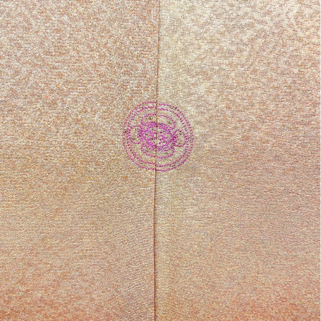 Plain color, landscape painting, length 158cm, sleeve length 65cm, lined, pure silk, A rank, pink, 1114000023113