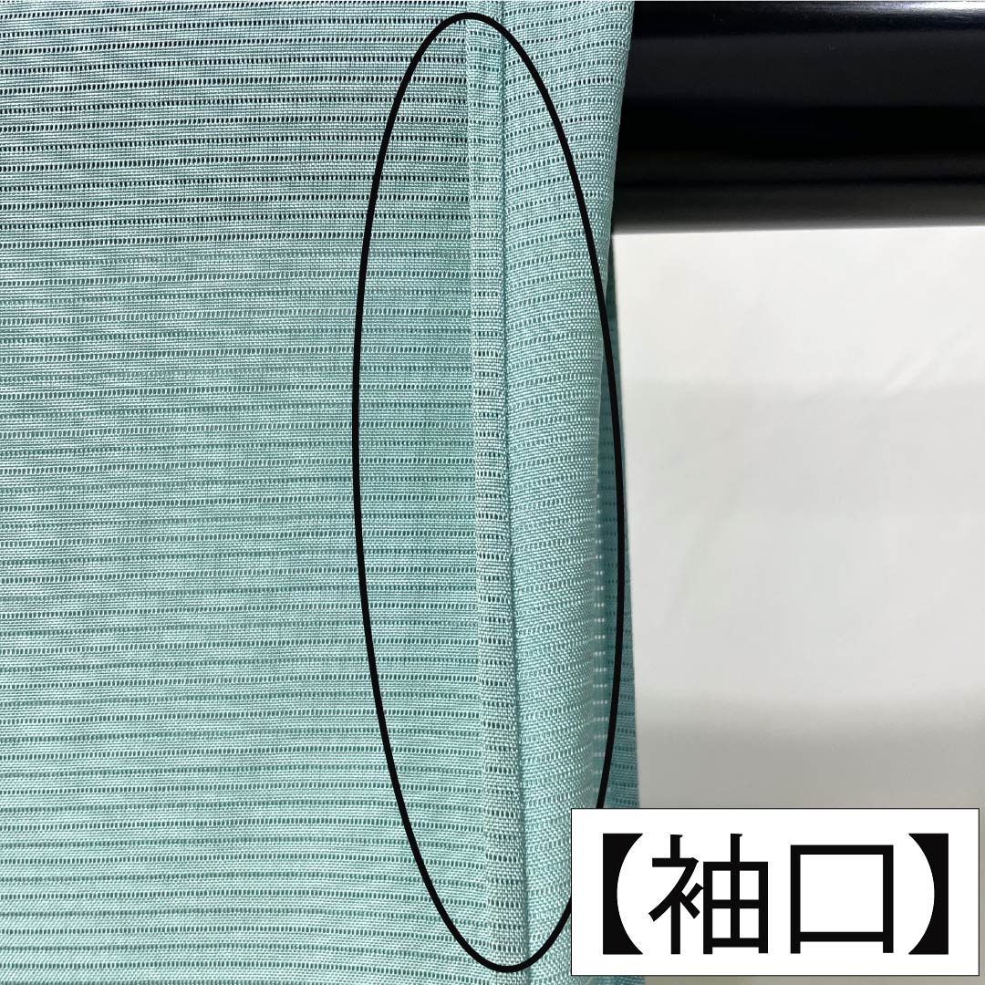 夏物 正絹 付下げ Aランク 身丈157.5cm 裄丈62.5cm 薄水色（うすみずいろ） 蘇州刺繡 雪輪 一つ紋 絽 水色系 1132007223324