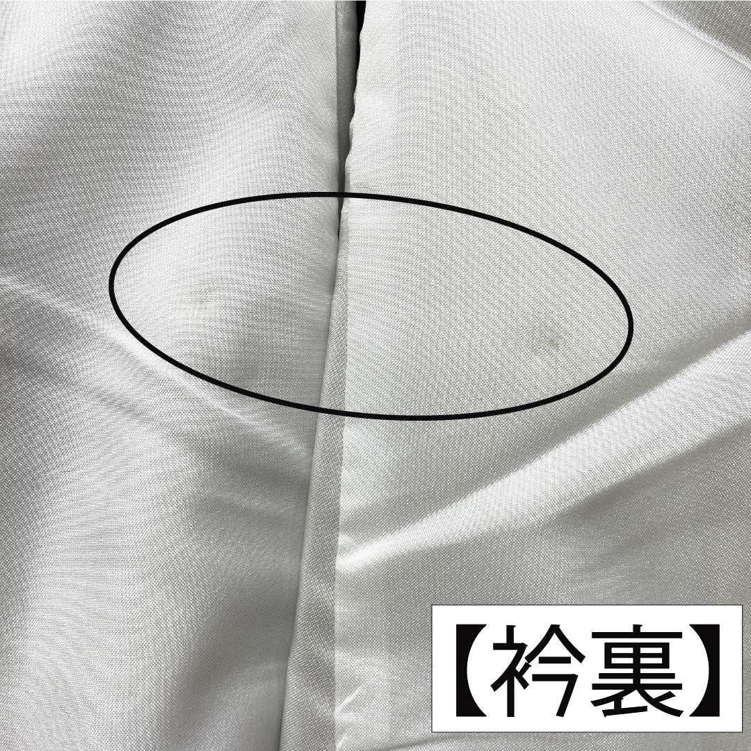 訪問着 ポリエステル Aランク 袷 身丈165.5cm 裄丈66.5cm 銀煤竹色（ぎんすすたけいろ） 花 鈴 洗える着物 ベージュ系 1112007373525