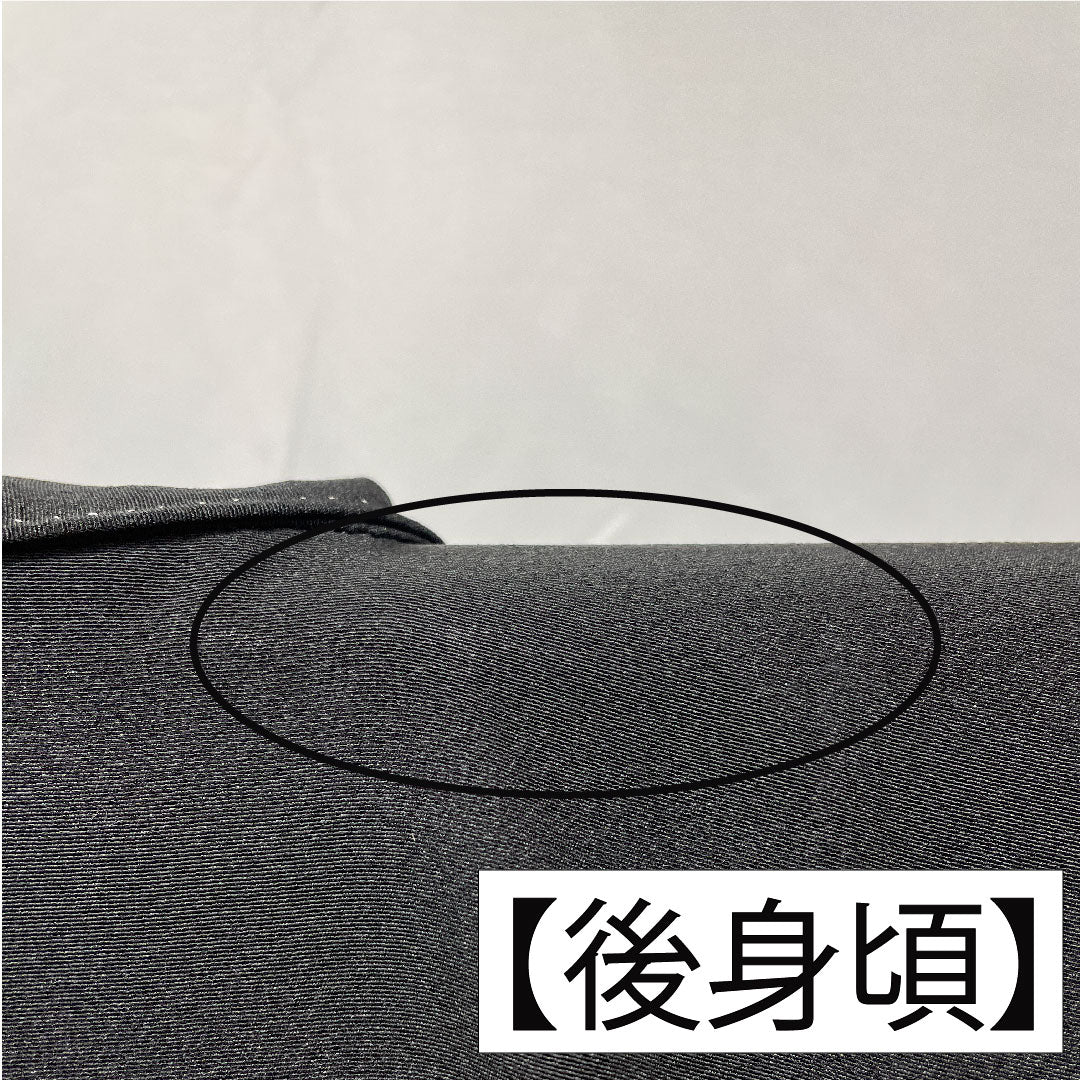 Black formal kimono, pure silk, length 161cm, sleeve length 62cm, lined, Kyoto Yuzen, Tale of Genji, artist's work, five crests, circle with diamonds, A rank, black, 1111001483410