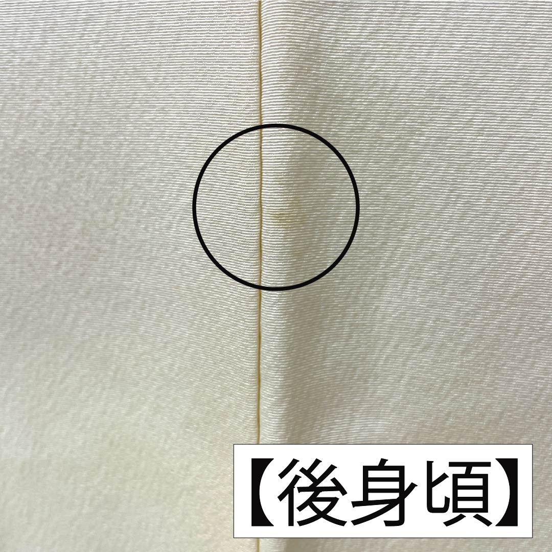 訪問着 正絹 Aランク 袷 身丈157.5cm 裄丈62cm 乳白色（にゅうはくしょく） 京友禅 雲取り しつけ糸付き 白系 1112006563311