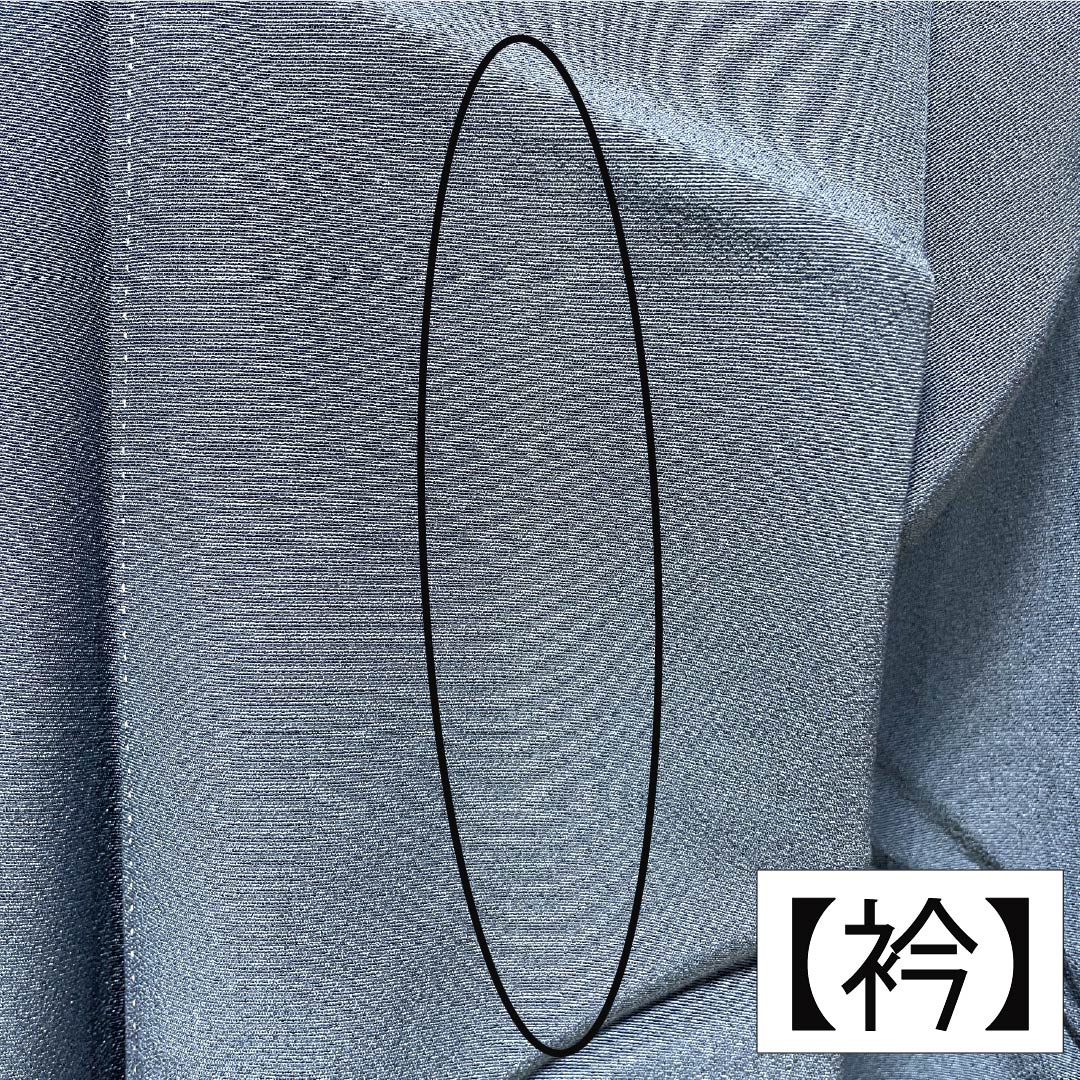 訪問着 正絹 Aランク 袷 身丈165.5cm 裄丈67cm 裏色（うらいろ） 京友禅 付下げ 草花 青系 1112006773517