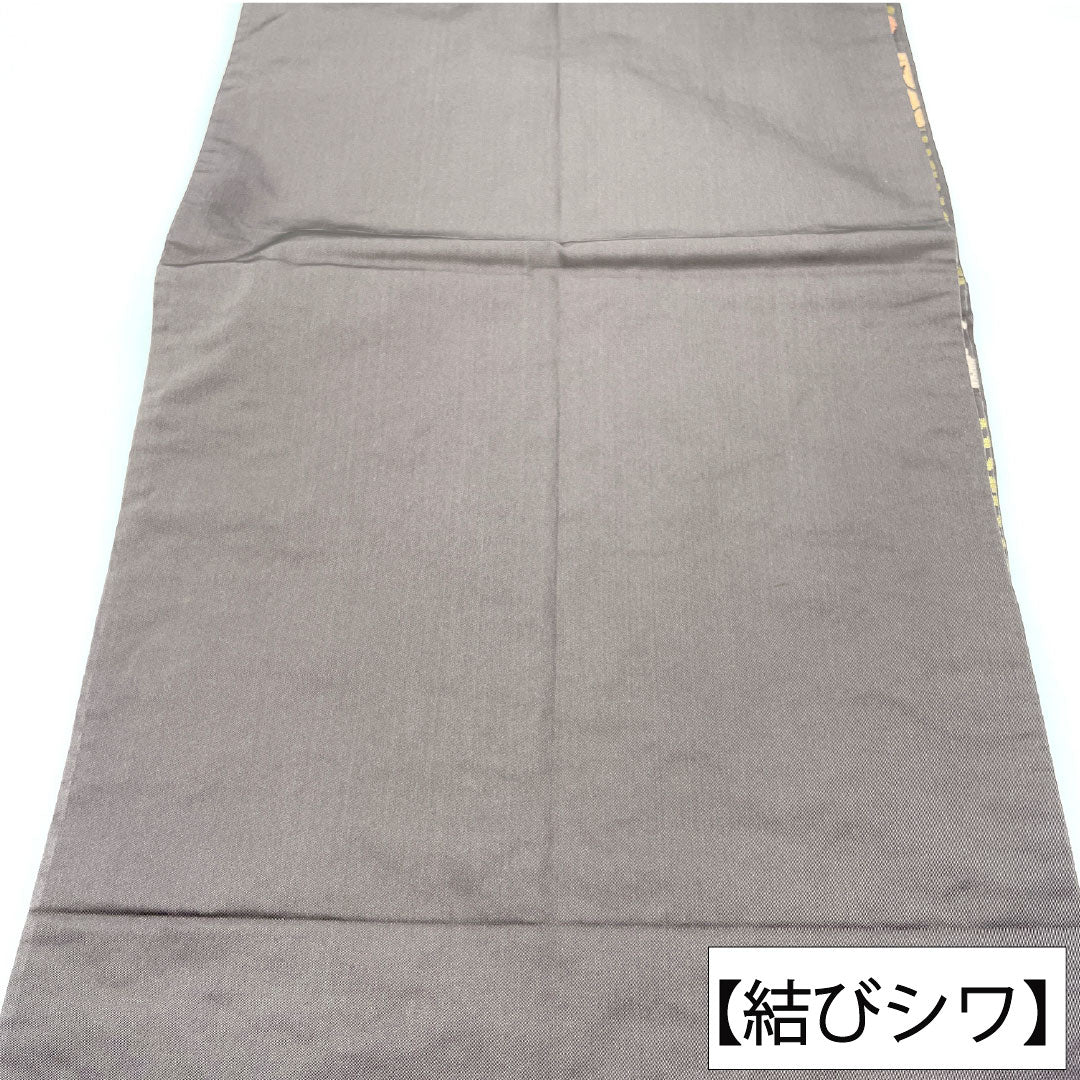 袋帯 正絹 Aランク 紅消鼠色（べにけしねずいろ） 唐織 慶長柄   帯丈424cm 六通 セミフォーマル 紫系 1123016543320