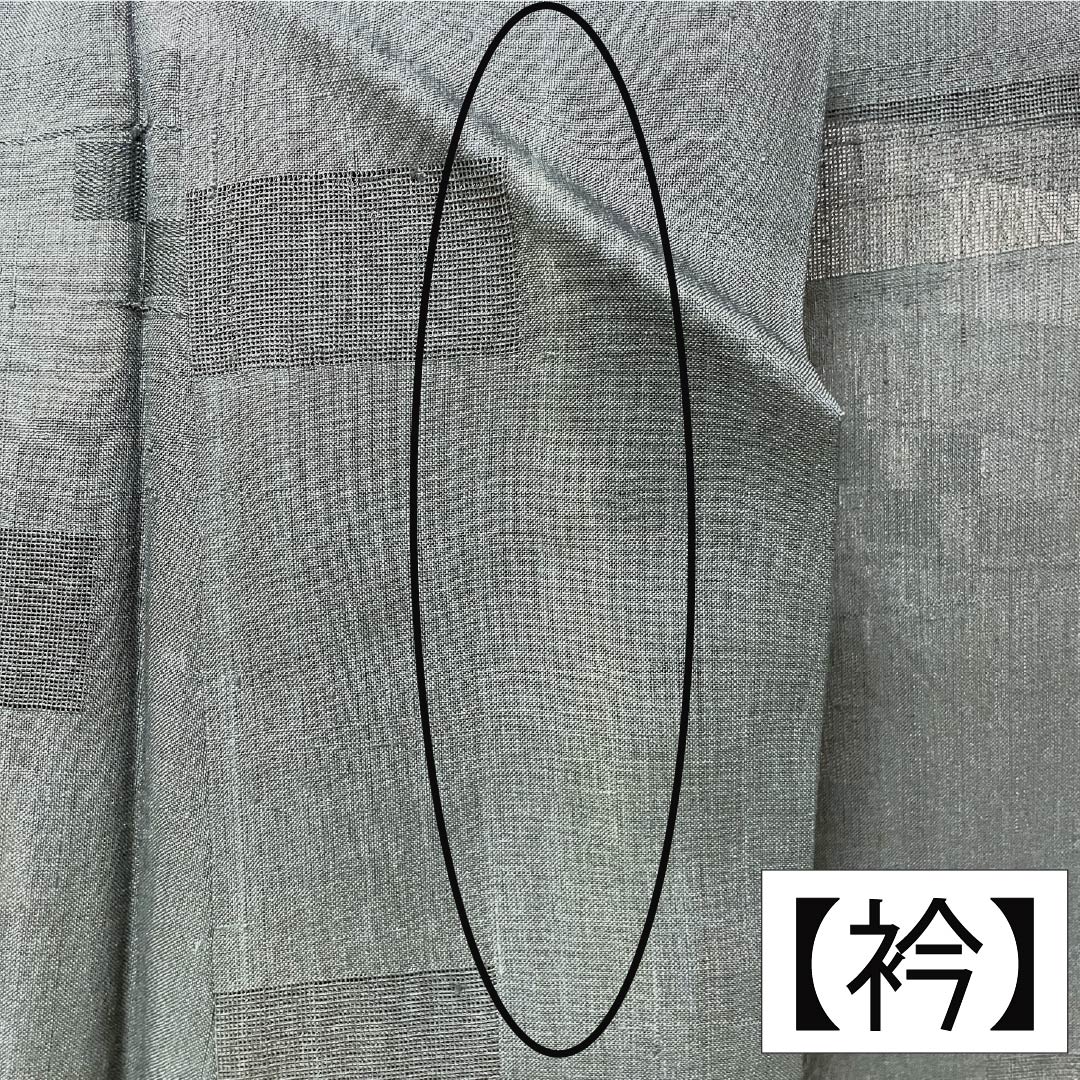 夏物 正絹 色無地 Bランク 身丈161cm 裄丈65.5cm 紬地 紋紗 紗 黒系 1132003824410