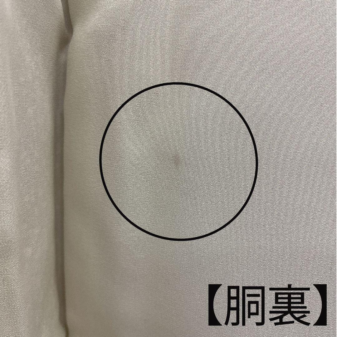 色無地 タタキ染 作家物 源氏車  身丈157cm 裄丈64.5cm 袷  正絹 Sランク 茶系 1114000382314