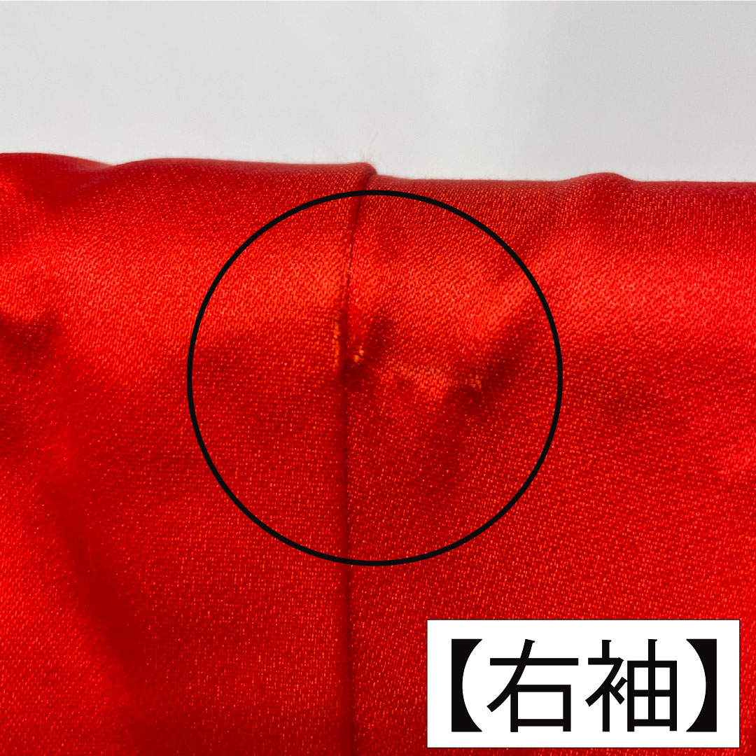 色打掛 正絹 Aランク 身丈194cm 裄丈67cm 唐織 鶴 菊 桜 袷 赤系 1110000953912