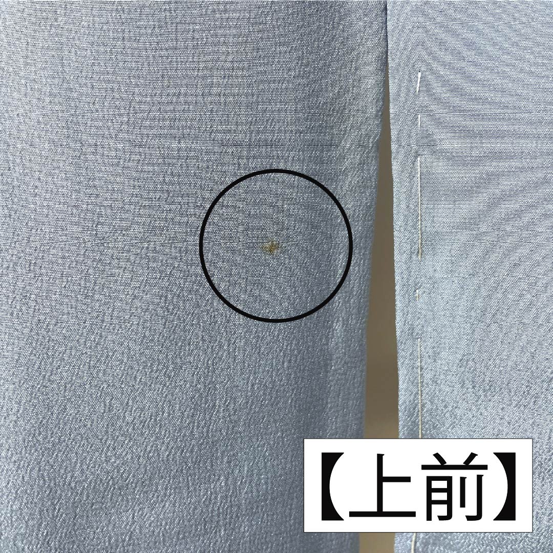 男物長襦袢 正絹 Aランク 身丈137cm 裄丈64.5cm 朧花色（おぼろはないろ） 風景画 単衣 水色系 1140000763324