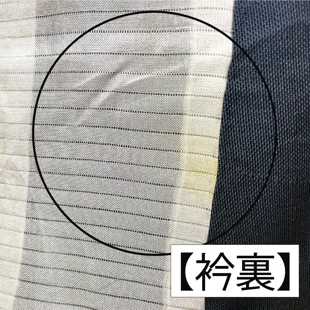 リサイクル着物】夏物 正絹 色無地 Bランク 身丈154cm 裄丈61.5cm 抽象