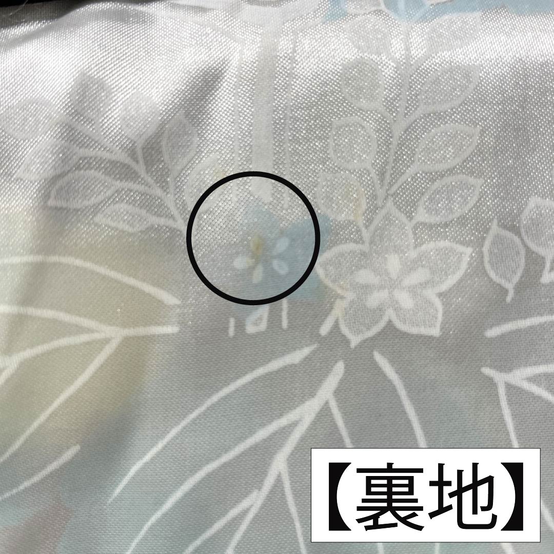 羽織 ポリエステル Aランク 身丈80cm 裄丈64cm 梅 羽織紐付き 袷 黒系 1117001393910