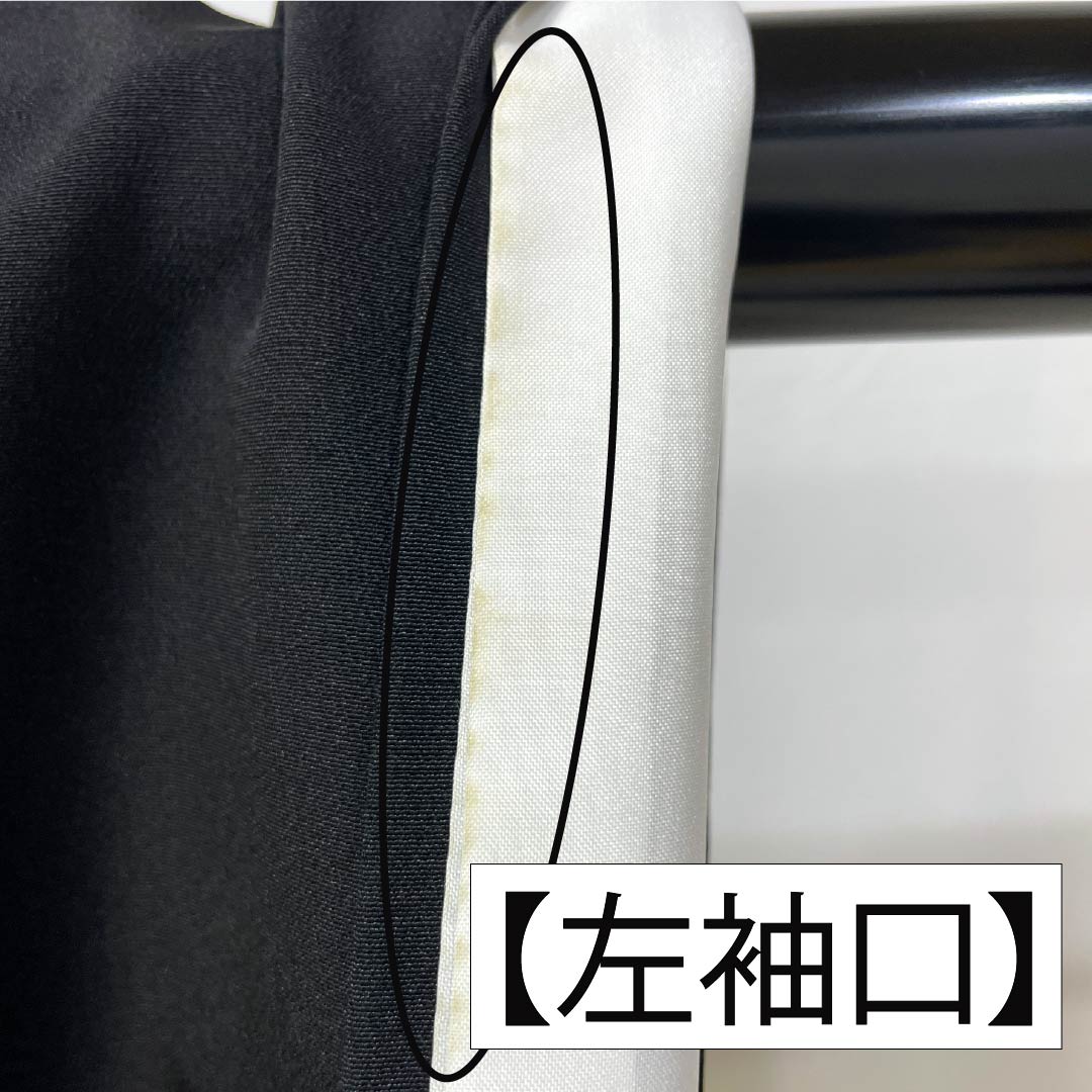 黒留袖 ポリエステル Aランク 身丈161.5cm 裄丈65.5cm 袷 京友禅 吉祥文様 五つ紋 五三桐 鳳凰 流水 松 五つ紋 黒系 1111001793410