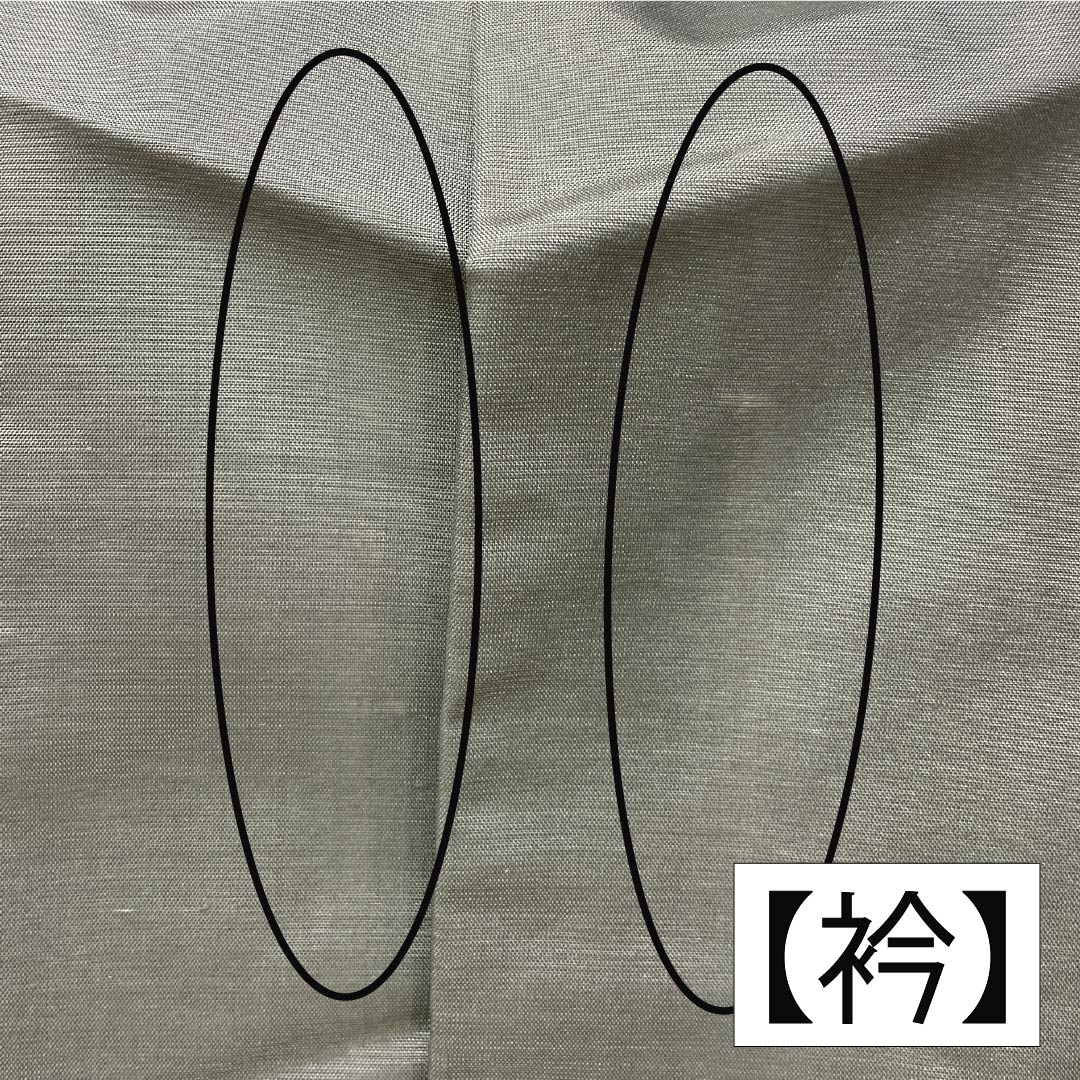 訪問着 正絹 Sランク 袷 身丈158cm 裄丈65cm 素鼠色（すねずいろ） 白山紬 パールトーン加工 ステッチ グレー系 1112006112322