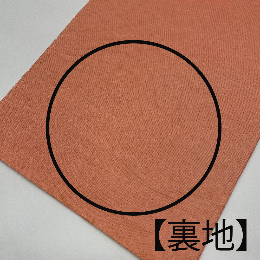 袋帯 紗 竜田川模様 帯丈432cm 正絹 Aランク 六通 フォーマル ピンク系 1123004103313