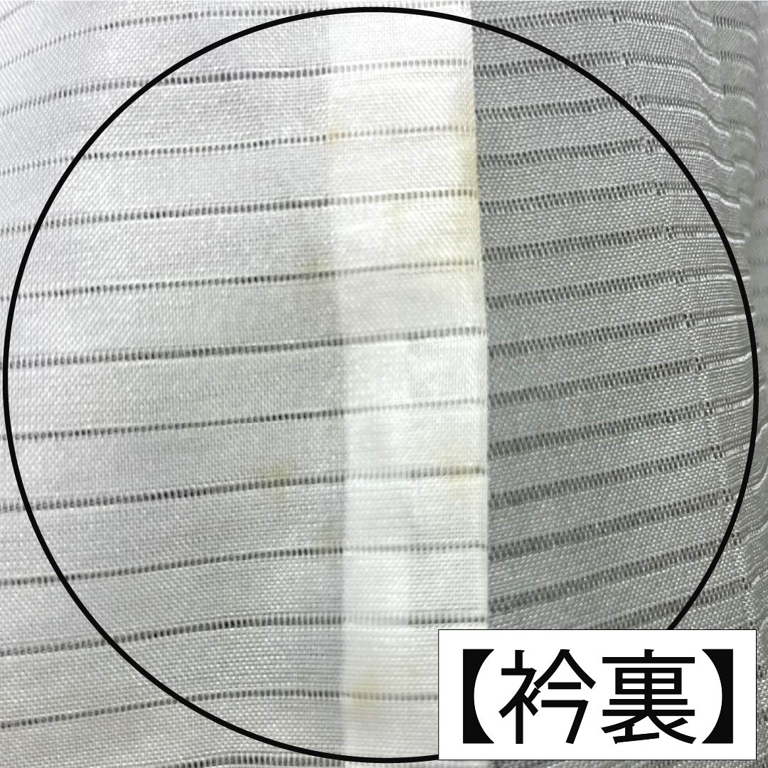 夏物 正絹 付下げ Aランク 身丈154cm 裄丈63.5cm 京友禅 寿光織 霞 草花 絽 グレー系 1132005023222